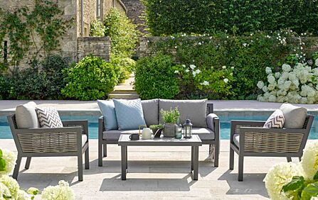 Bramblecrest Portofino Two Seater Garden Sofa Set with Coffee Table Bramblecrest Portofino Two Seater Garden Sofa Set with Coffee Table